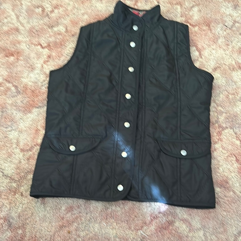 Women's Black Quilted Vest